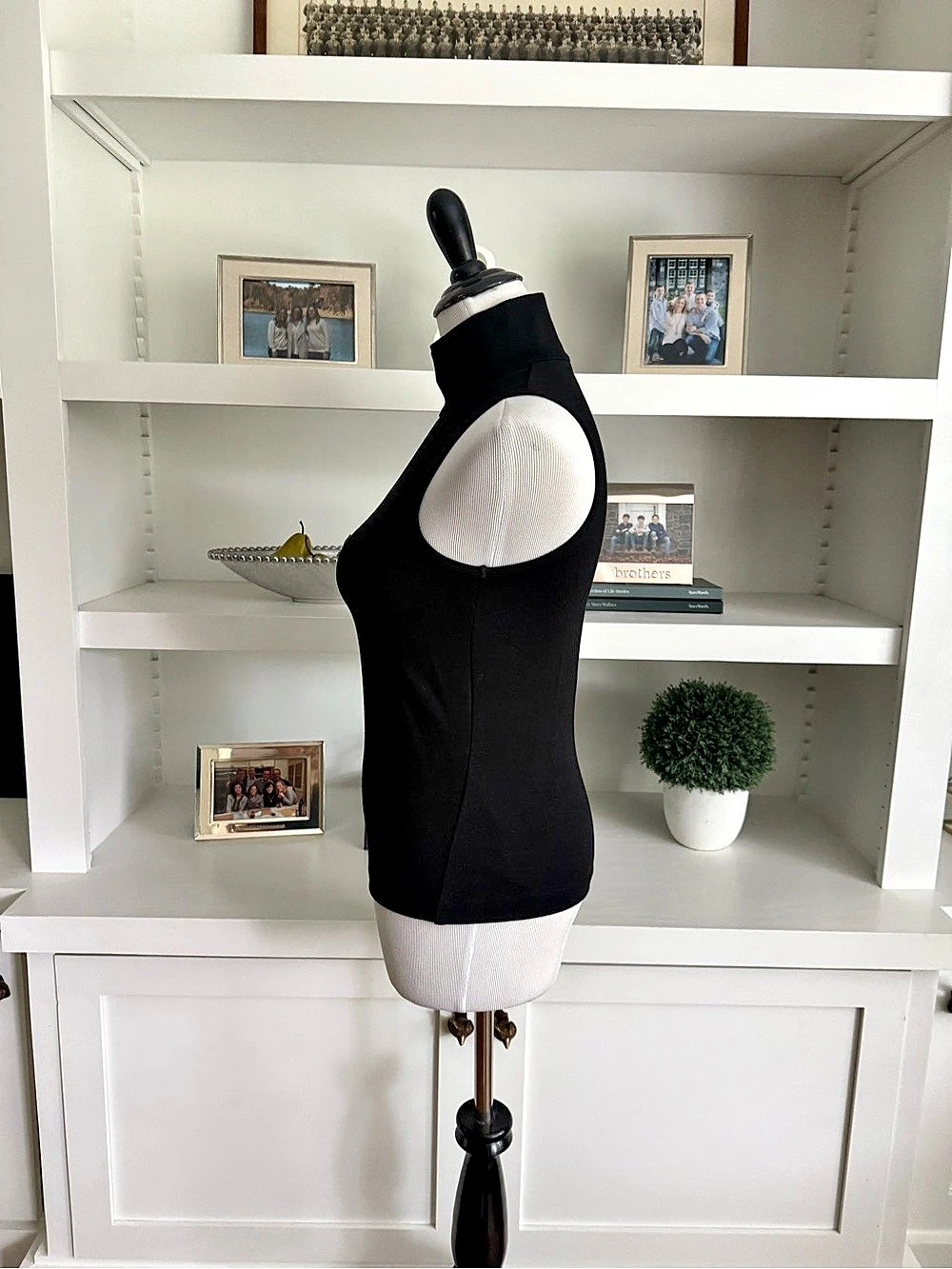 Rag & Bone Porter Jersey Black Sleeveless Turtleneck Top - Picture 3 of 13